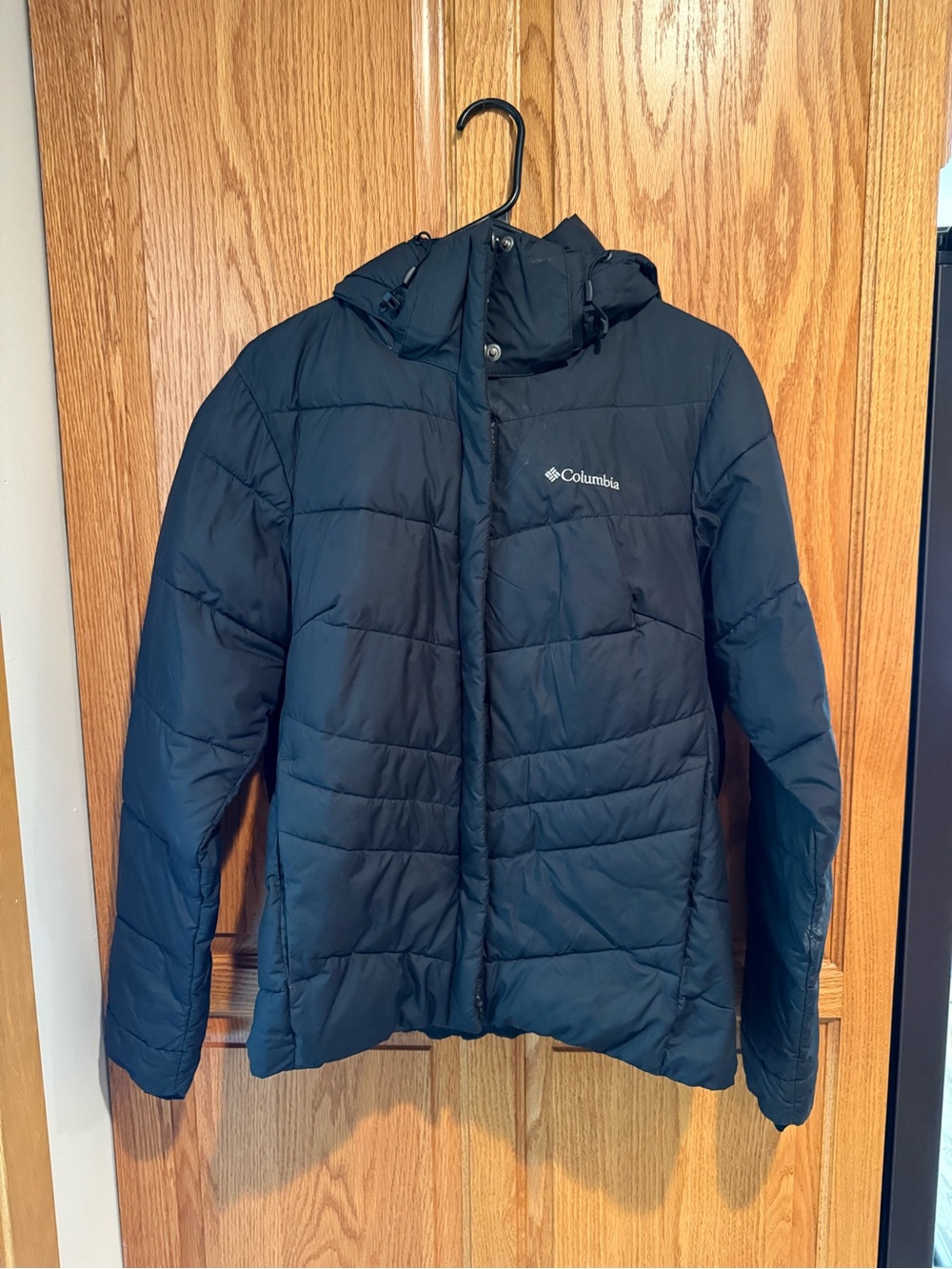 Columbia Women's Black Hooded Quilted Puffer Jacket